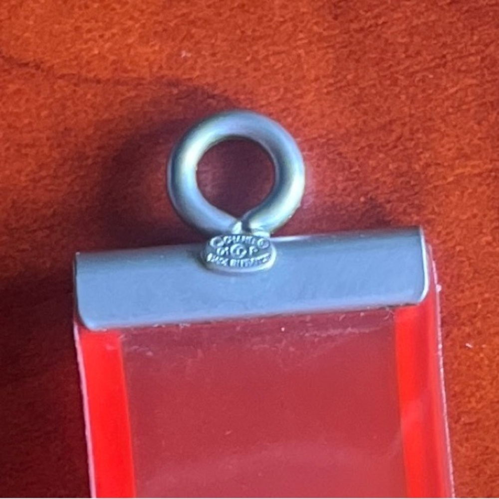 Chanel Vintage Silicone and Palladium Logo  Vibrant Orange - Picture 5 of 7